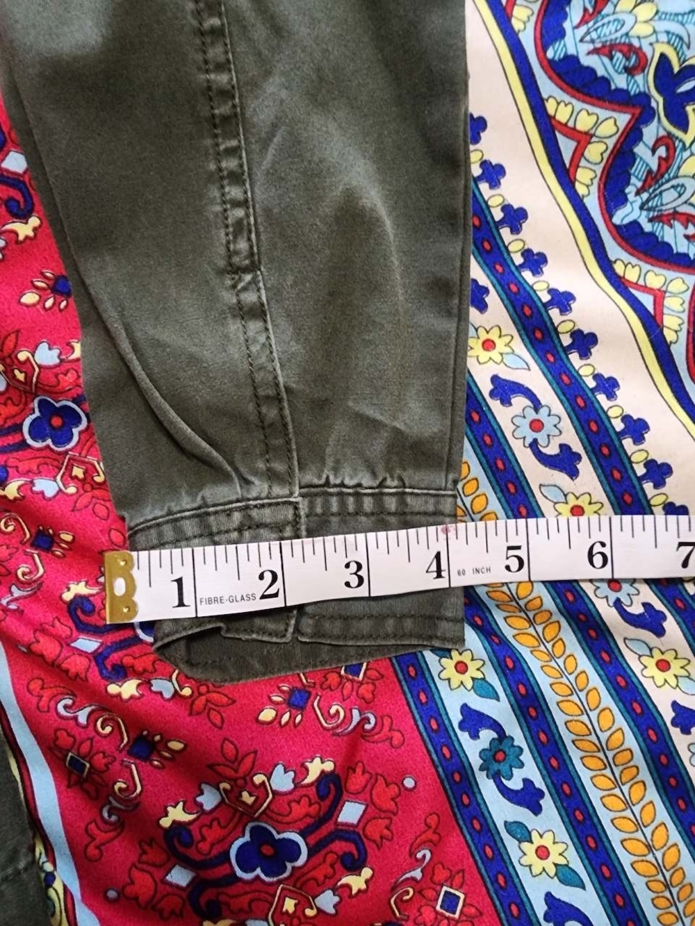 Chocolate Green Utility Hooded Jacket Military Cargo Style Womens Y2K Vintage - Picture 9 of 10